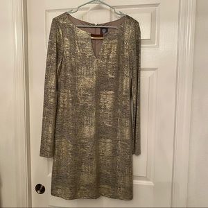 Vince Camuto Dress bronze with gold detail- never worn!